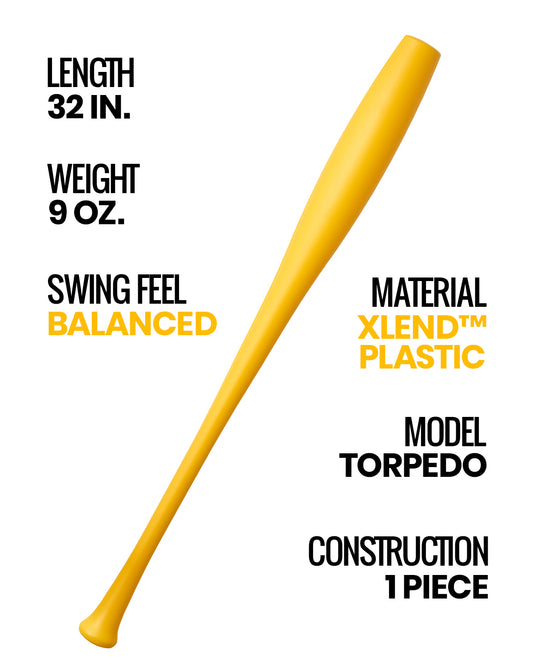 2 Plastic Torpedo Bat Set